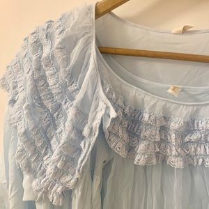 Vintage Powder Blue Nightgown and Robe